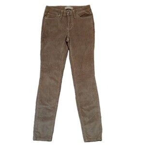 Nine West Vintage America Collection Corduroy Pants Women's 2/26 Brown Straight